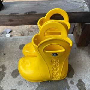 EUC Crocs Handle It Rain Boots